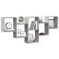 Preview: Wandregal Betongrau 159x18x66 cm Holzwerkstoff