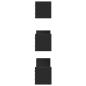 Preview: Wandregal 3 Stk. Schwarz Holzwerkstoff