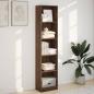 Preview: Bücherregal Braun Eichen-Optik 40x24x176 cm Holzwerkstoff