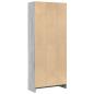 Preview: Bücherregal Grau Sonoma 60x24x143 cm Holzwerkstoff
