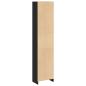 Preview: Bücherregal Schwarz 40x24x176 cm Holzwerkstoff