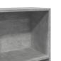Preview: Bücherregal Betongrau 60x24x143 cm Holzwerkstoff
