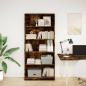 Preview: Bücherregal Räuchereiche 80x24x176 cm Holzwerkstoff
