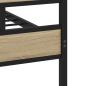 Preview: Metallbett ohne Matratze Sonoma-Eiche 160x200 cm