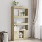 Preview: ARDEBO.de - Highboard Sonoma-Eiche 92x33x180 cm Holzwerkstoff
