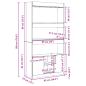 Preview: Highboard Sonoma-Eiche 92x33x180 cm Holzwerkstoff