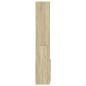 Preview: Highboard Sonoma-Eiche 92x33x180 cm Holzwerkstoff