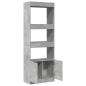 Preview: Highboard 63x33x180 cm Betongrau Holzwerkstoff