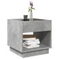 Preview: Couchtisch mit Infinity-LED Betongrau 50x50x50 cm