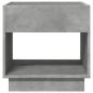Preview: Couchtisch mit Infinity-LED Betongrau 50x50x50 cm