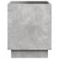 Preview: Couchtisch mit Infinity-LED Betongrau 50x50x50 cm