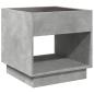 Preview: Couchtisch mit Infinity-LED Betongrau 50x50x50 cm