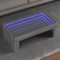 Preview: ARDEBO.de - Couchtisch mit Infinity-LED Grau Sonoma 90x50x30 cm