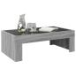 Preview: Couchtisch mit Infinity-LED Grau Sonoma 90x50x30 cm