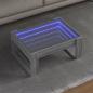 Preview: ARDEBO.de - Couchtisch mit Infinity-LED Grau Sonoma 70x53x30 cm