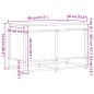 Preview: Aufbewahrungsbox mit Deckel Schwarz 80x40x51,5 cm Holzwerkstoff
