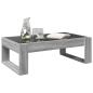Preview: Couchtisch mit Infinity-LED Grau Sonoma 90x53x30 cm