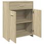 Preview: Badezimmerschrank Sonoma-Eiche 60x33x80 cm Holzwerkstoff