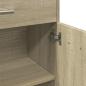 Preview: Badezimmerschrank Sonoma-Eiche 60x33x80 cm Holzwerkstoff