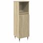 Preview: Badschrank Sonoma-Eiche 30x30x100 cm Holzwerkstoff