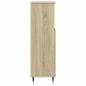 Preview: Badschrank Sonoma-Eiche 30x30x100 cm Holzwerkstoff