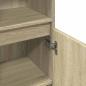 Preview: Badschrank Sonoma-Eiche 30x30x100 cm Holzwerkstoff