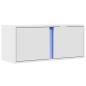 Preview: TV-Wandschrank mit LED-Beleuchtung Weiß 80x31x35 cm