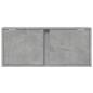Preview: TV-Wandschrank mit LED-Beleuchtung Betongrau 80x31x35 cm