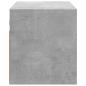 Preview: TV-Wandschrank mit LED-Beleuchtung Betongrau 80x31x35 cm