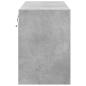 Preview: TV-Wandschrank mit LED-Beleuchtung Betongrau 80x31x45 cm