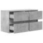 Preview: TV-Wandschrank mit LED-Beleuchtung Betongrau 80x31x45 cm
