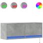 Preview: TV-Wandschrank mit LED-Beleuchtung Betongrau 100x31x35 cm