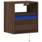 Preview: TV-Wandschrank mit LED-Beleuchtung Eichen-Optik 41x31x45 cm