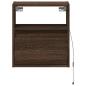 Preview: TV-Wandschrank mit LED-Beleuchtung Eichen-Optik 41x31x45 cm