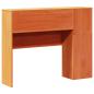 Preview: Kopfteil mit Stauraum Wachsbraun 75 cm Massivholz Kiefer
