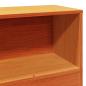 Preview: Kopfteil mit Stauraum Wachsbraun 75 cm Massivholz Kiefer