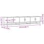 Preview: TV-Schrank Sonoma-Eiche 210x35x41 cm Holzwerkstoff