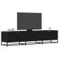 Preview: ARDEBO.de - TV-Schrank Schwarz 180x35x41 cm Holzwerkstoff