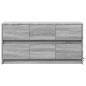 Preview: TV-Schrank mit LED-Beleuchtung Grau Sonoma 100x34x50 cm