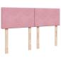 Preview: Boxspringbett mit Matratze Rosa 160x200 cm Samt