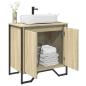 Preview: ARDEBO.de - Waschbeckenunterschrank Sonoma-Eiche 60x35x60 cm Holzwerkstoff