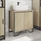 Preview: Waschbeckenunterschrank Sonoma-Eiche 60x35x60 cm Holzwerkstoff