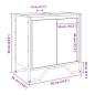 Preview: Waschbeckenunterschrank Sonoma-Eiche 60x35x60 cm Holzwerkstoff