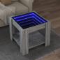 Preview: ARDEBO.de - LED-Couchtisch Grau Sonoma 53x53x45 cm Holzwerkstoff