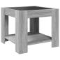 Preview: LED-Couchtisch Grau Sonoma 53x53x45 cm Holzwerkstoff
