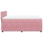 Preview: Boxspringbett mit Matratze Rosa 160x200 cm Samt