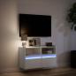 Preview: TV-Wandschrank mit LED-Beleuchtung Weiß 80x31x45 cm