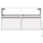 Preview: TV-Wandschrank mit LED-Beleuchtung Weiß 80x31x45 cm