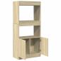 Preview: Highboard Sonoma-Eiche 63x33x140 cm Holzwerkstoff