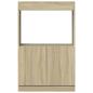 Preview: Highboard Sonoma-Eiche 63x33x100 cm Holzwerkstoff